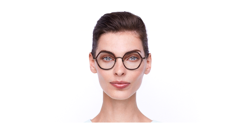 Lunettes de vue femme MAGIC218 rose - Vue de face