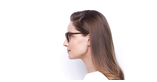 Lunettes de vue femme RZERO5 rouge - Vue de côté