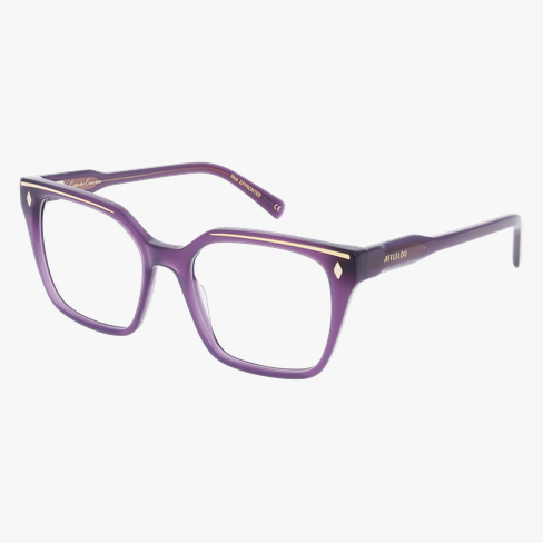 Lunettes de vue femme CARACTERES FIL D'OR EFFRONTEE violet