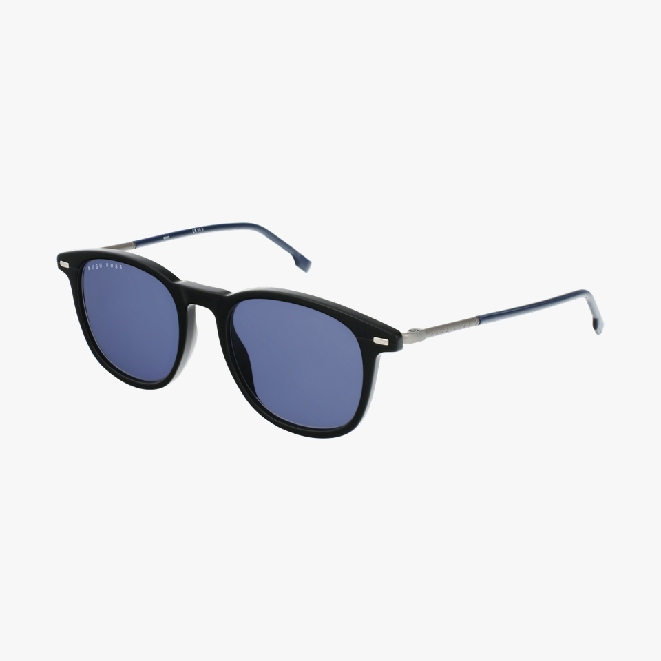 Lunettes de soleil homme 1121S noir/bleu - Vue de côté