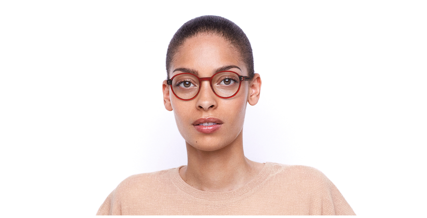 Lunettes de vue femme MAGIC203 rouge - Vue de face