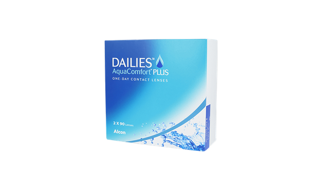 Lentilles de contact Dailies AquaComfort Plus 180L - Vue de face