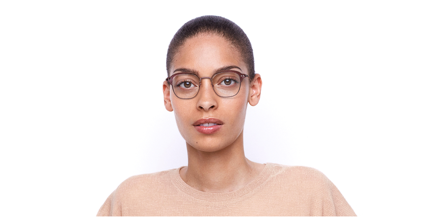 Lunettes de vue femme MAGIC 200 rose - Vue de face