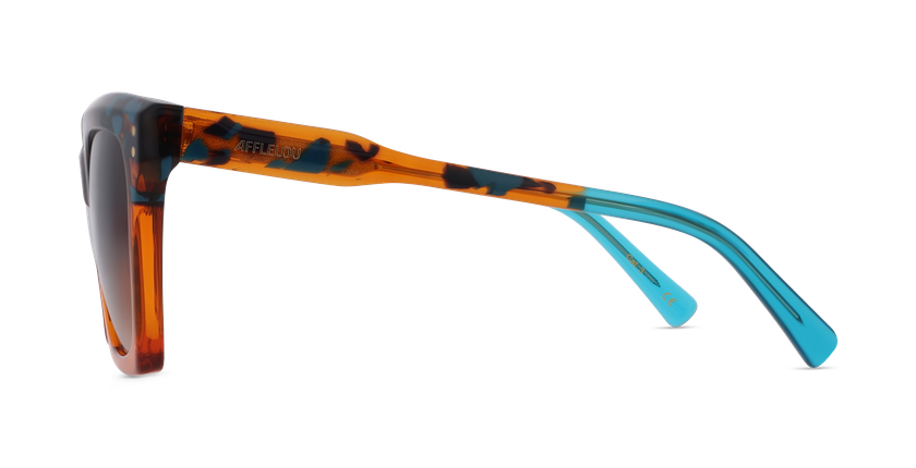 Lunettes de soleil femme ELEGANTE orange - Vue de face