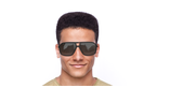 Lunettes de soleil homme 8035/S écaille - Vue de face