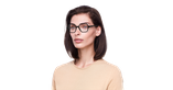 Lunettes de vue femme RZERO43 noir - Vue de face