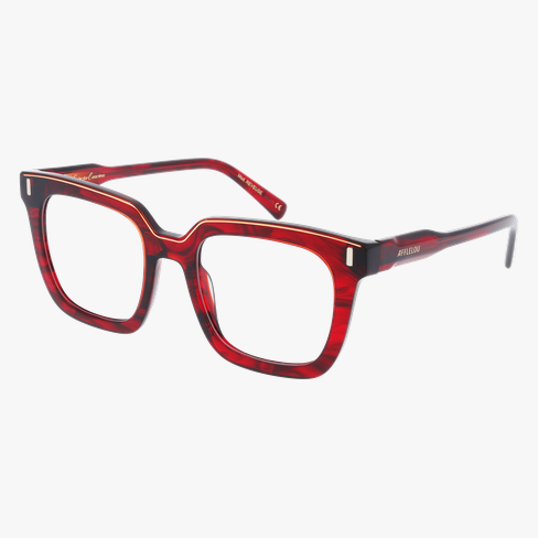 Lunettes de vue femme CARACTERES FIL D'OR REVEUSE rouge