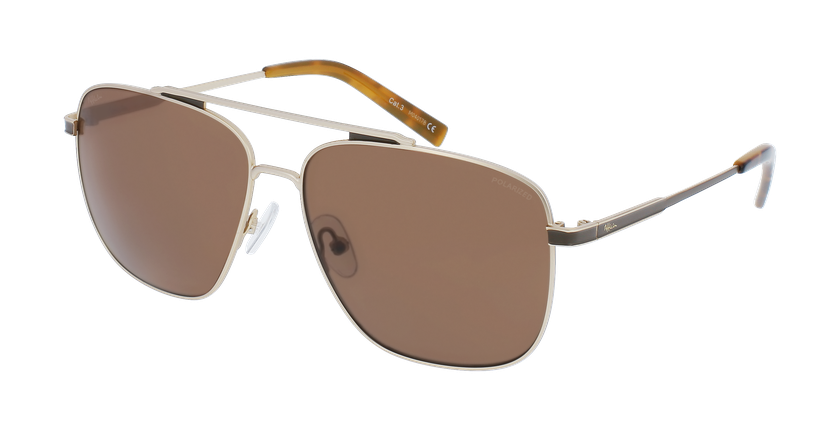 Lunettes de soleil homme BOOT POLARIZED dorée - Vue de face