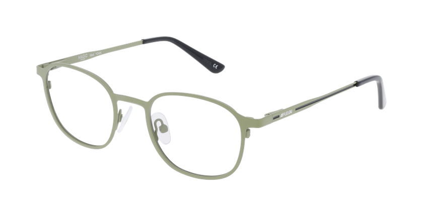 Lunettes de vue homme YOAN vert - Vue de face