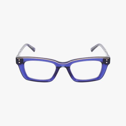 Lunettes de vue femme CARACTERES FIL D'OR CREATIVE bleu