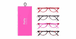 Lunettes de vue FORTY COFFRET 03 +1.00 rose - Vue de face