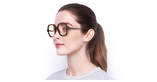 Lunettes de vue femme MILA écaille - Vue de face