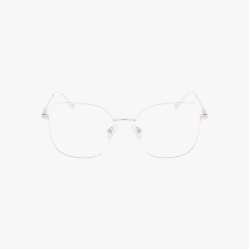 Lunettes de vue femme MANOLIA blanc/dorée Vue de face