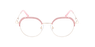 Lunettes de vue femme MAGIC292 rose/dorée