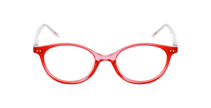 Lunettes de vue enfant ISALINE rose - Vue de face