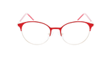 Lunettes de vue femme MAGIC 100 rouge/noir - Vue de face