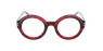 Lunettes de vue CARACTERES FIL D'OR PERSPICACE rouge