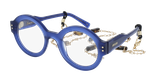 Lunettes de vue femme CARACTÈRES PERSPICACE bleu/violet - Vue de face