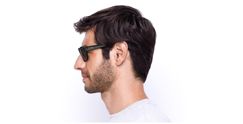 Lunettes de soleil homme COLOGNY noir - Vue de face