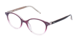 Lunettes de vue enfant ISALINE violet - Vue de face