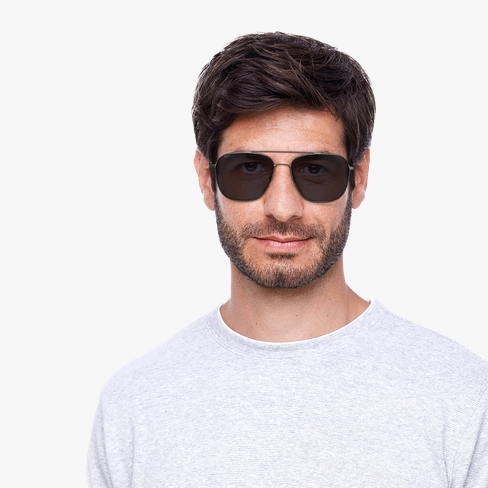 Lunettes de soleil homme KINGSLEY argenté