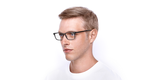 Lunettes de vue homme GARY gris/noir - Vue de face