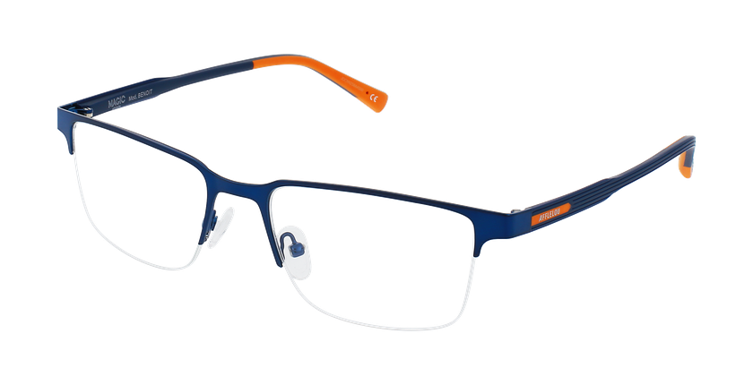 Lunettes de vue homme BENOIT bleu - Vue de face