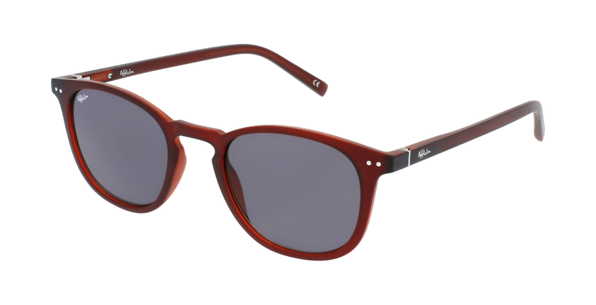 Lunettes de vue FORTY solaire Bordeaux +1.00 rouge - vue de 3/4