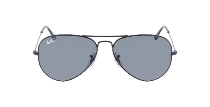 Lunettes de soleil AVIATOR TOTAL BLACK noir - Vue de face