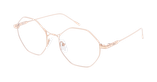 Lunettes de vue femme MAGIC232 rose/dorée - Vue de face