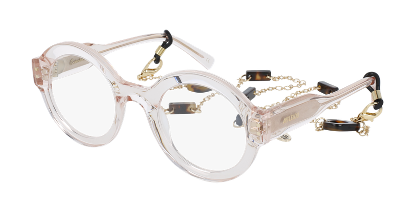 Lunettes de vue femme CARACTÈRES PERSPICACE rose - Vue de face