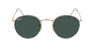 Lunettes de soleil homme ROUND METAL 0RB3447N dorée