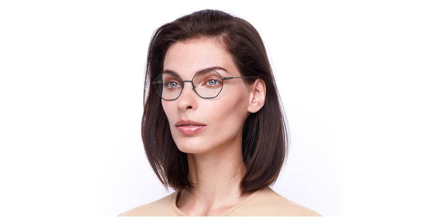 Lunettes de vue femme ALANIS bordeaux - Vue de face