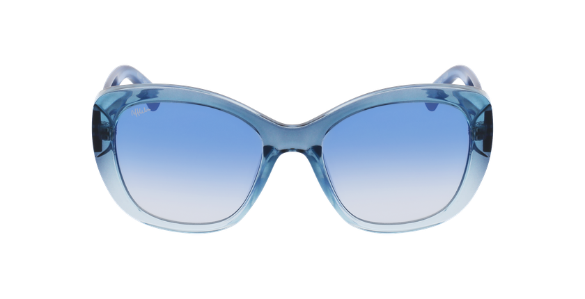 Lunettes de soleil femme GALA bleu/bleu dégradé - Vue de face