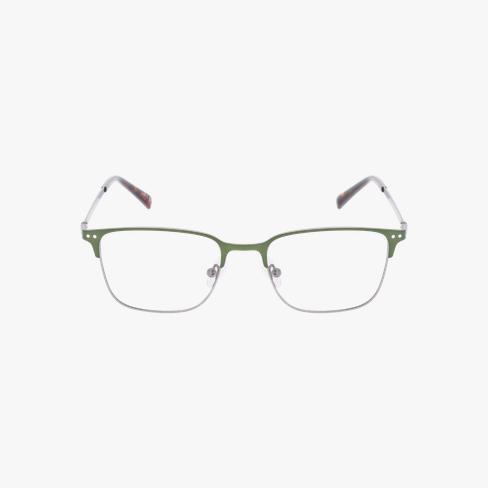 Lunettes de vue homme NATHEO vert Vue de face