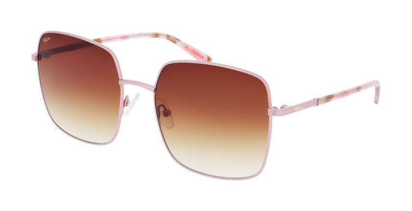 Lunettes de soleil femme CASSANDRA rose - Vue de face