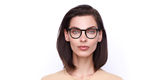 Lunettes de vue femme LILA noir - Vue de face