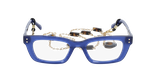 Lunettes de vue femme CARACTÈRES CRÉATIVE bleu/violet - Vue de face