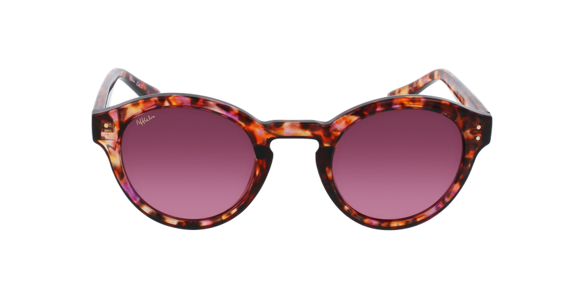 Lunettes de soleil femme ALPONA écaille/rose - Vue de face