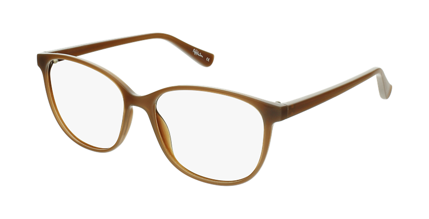 Lunettes de vue femme RZERO1 marron - vue de 3/4