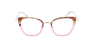 Lunettes de vue femme MAGIC219 écaille/rouge