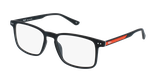 Lunettes de vue homme MAGIC PHILIPPE noir/rouge - Vue de face