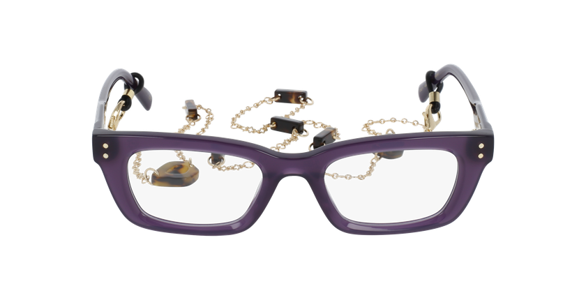 Lunettes de vue femme CARACTÈRES CRÉATIVE violet - Vue de face