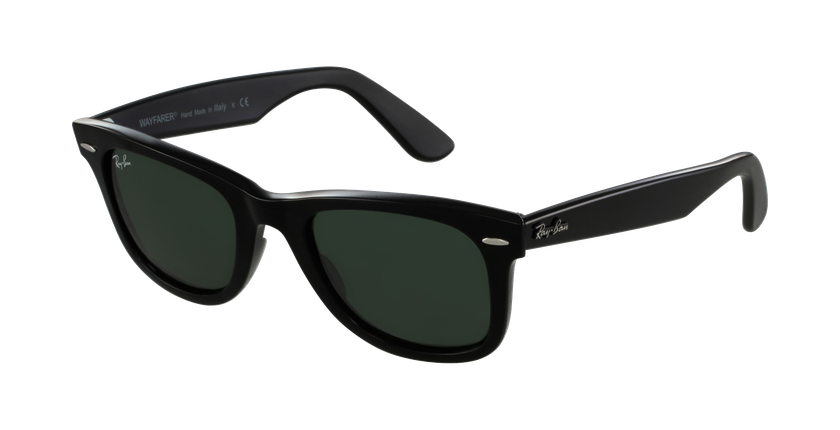 Lunettes de soleil WAYFARER noir - vue de 3/4