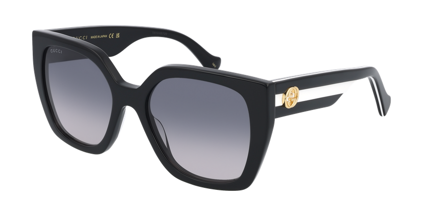 Lunettes de soleil femme GG1300S noir - Vue de face