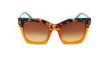 Lunettes de soleil femme ELEGANTE orange - Vue de face