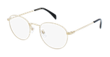 Lunettes de vue homme DB 1015 dorée - Vue de face