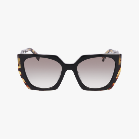 Lunettes de soleil femme PR 15WS noir/écaille Vue de face