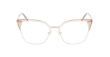 Lunettes de vue femme MAGIC 201 beige/marron - Vue de face