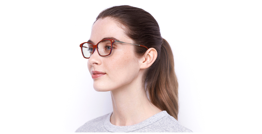 Lunettes de vue femme MAGIC PALOMA rouge - Vue de face